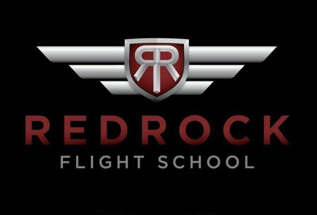 Logo for Red Rocks flight school in Arizona