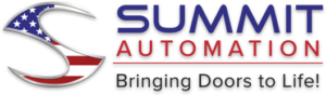 Summit Automation. Bringing Doors to Life. (Logo)